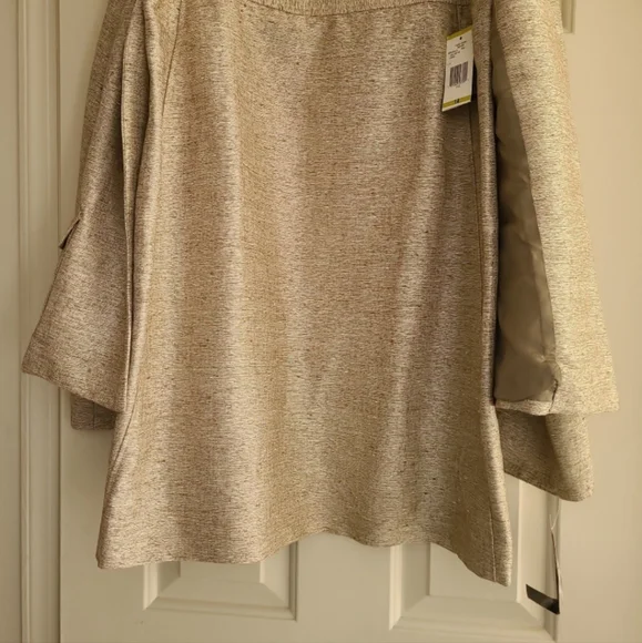 Jones New York Womens gold tweed Skirt Suit - special event style - Sz 14 - NWT - Picture 2 of 10